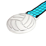 MED27 3'' Silver/Blue&Black Volleyball Medal