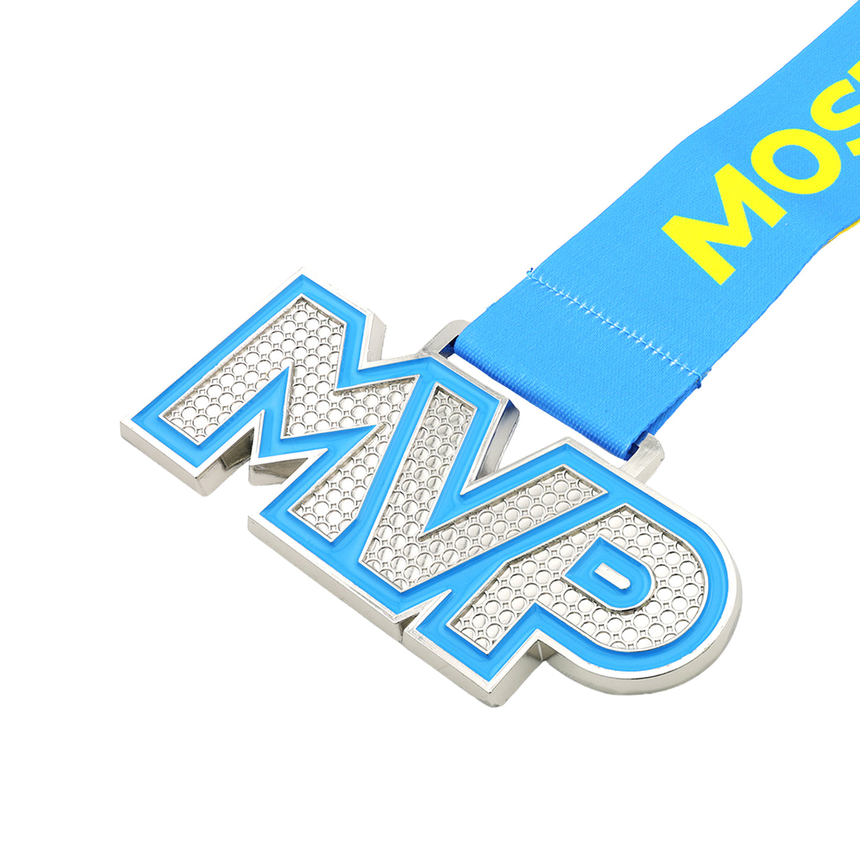 MED25 MVP 4" Medal - Silver&Electric