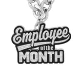 Employee of the Month Silver Stone Chain