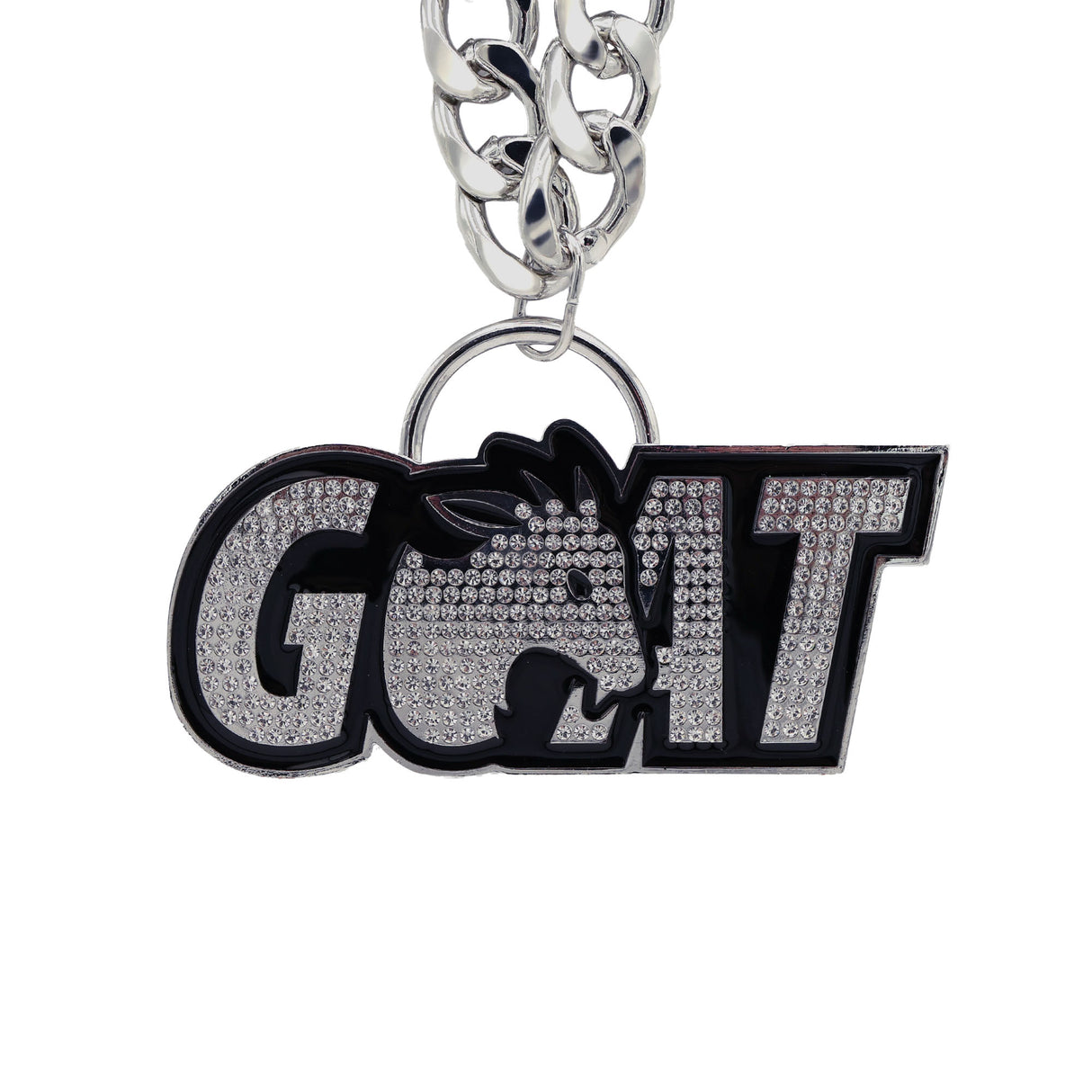 Goat Stone Chain Silver