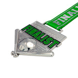 MED26 4'' Baseball Silver&Green Finalist Medal