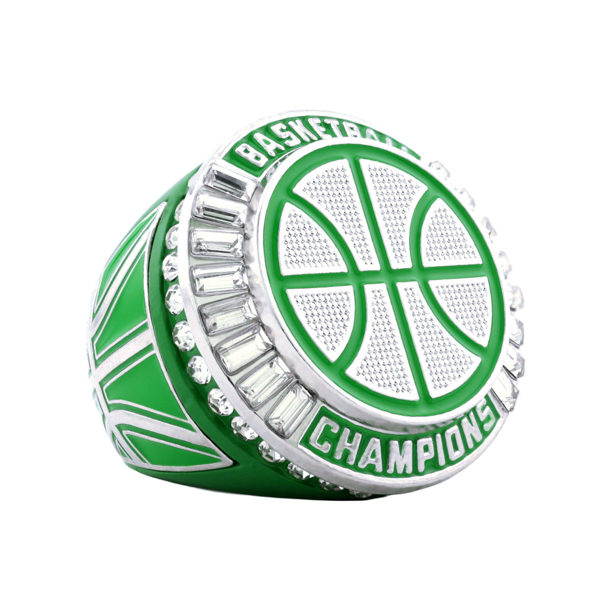 Basketball27A Green&Platinum Champions Ring