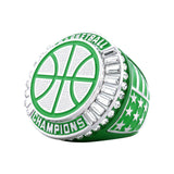 Basketball27A Green&Platinum Champions Ring