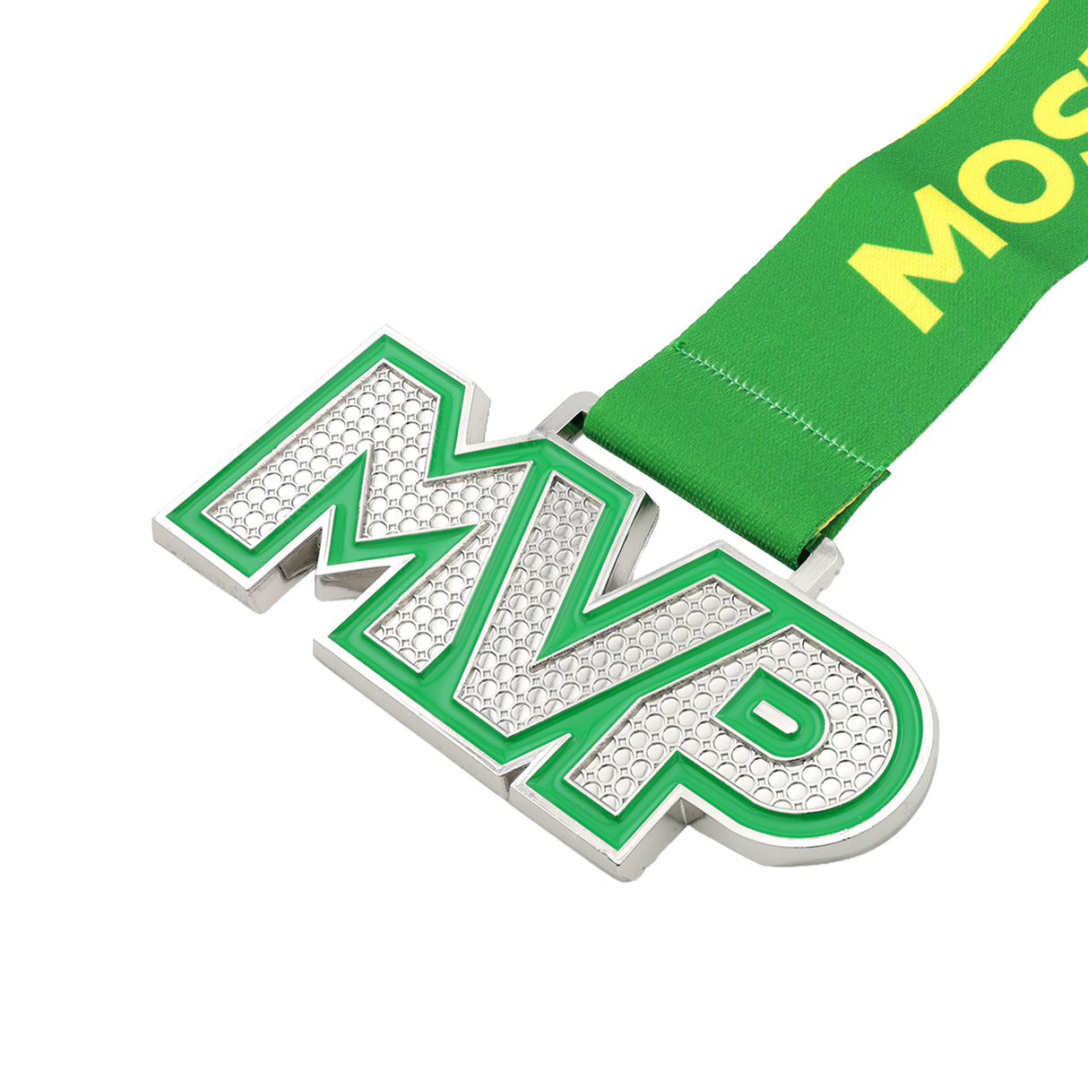 MED25 MVP 4" Medal - Silver&Pickle