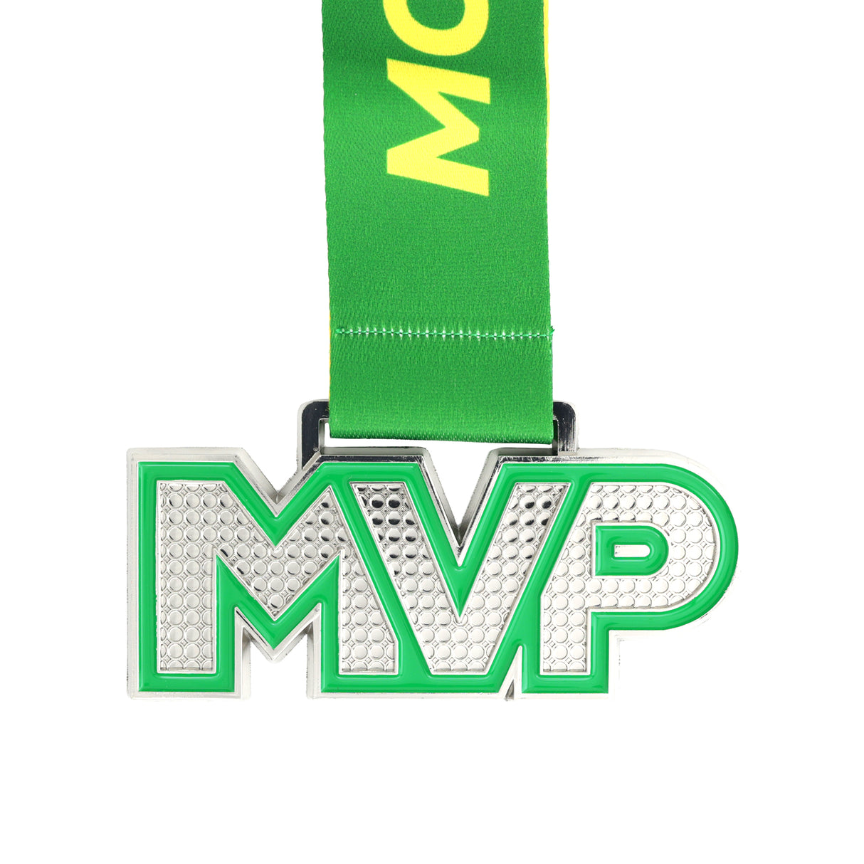 MED25 MVP 4" Medal - Silver&Pickle