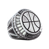 Basketball27A Gunmetal&Platinum Champions Ring