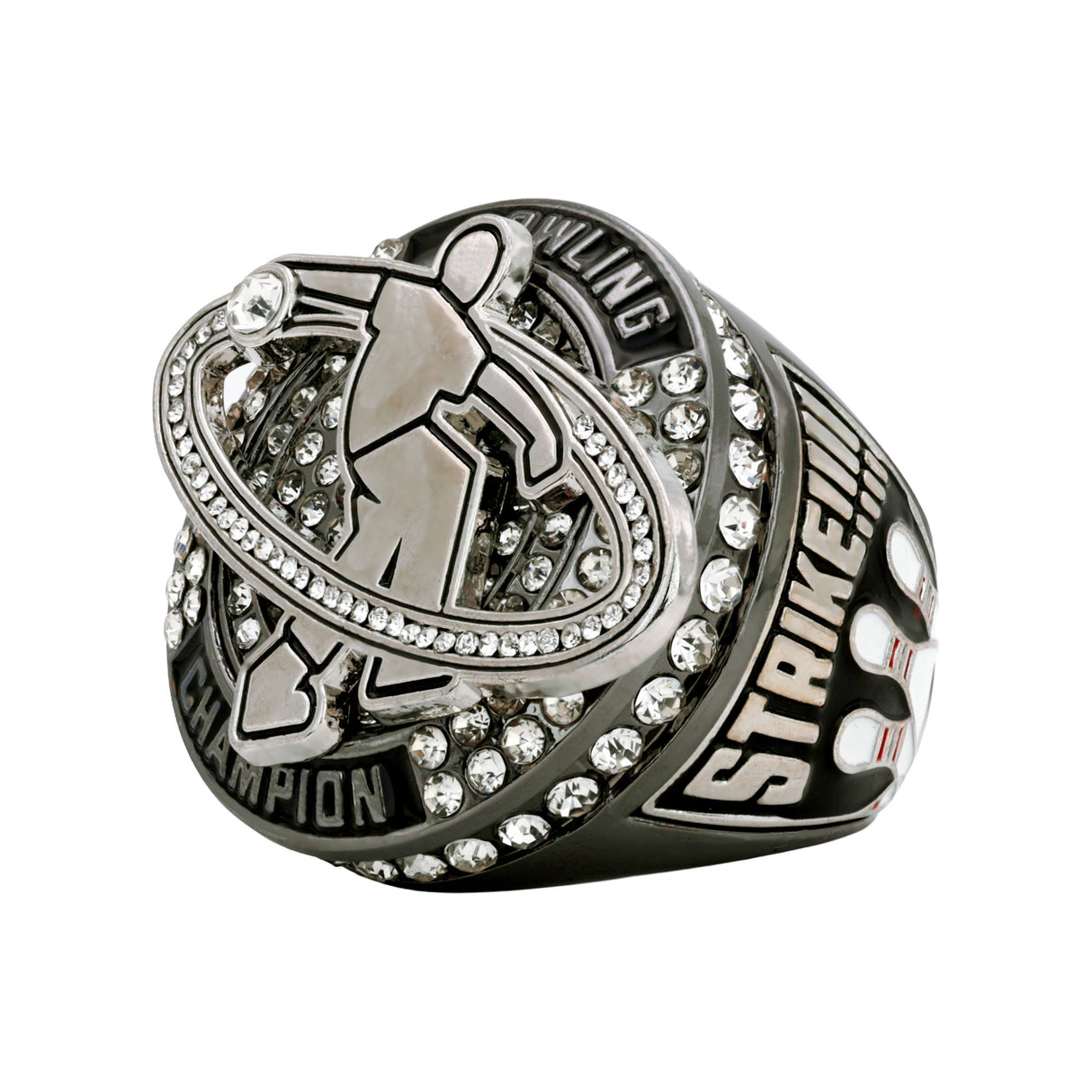 Bowling27 Gunmetal&Silver Champions Ring