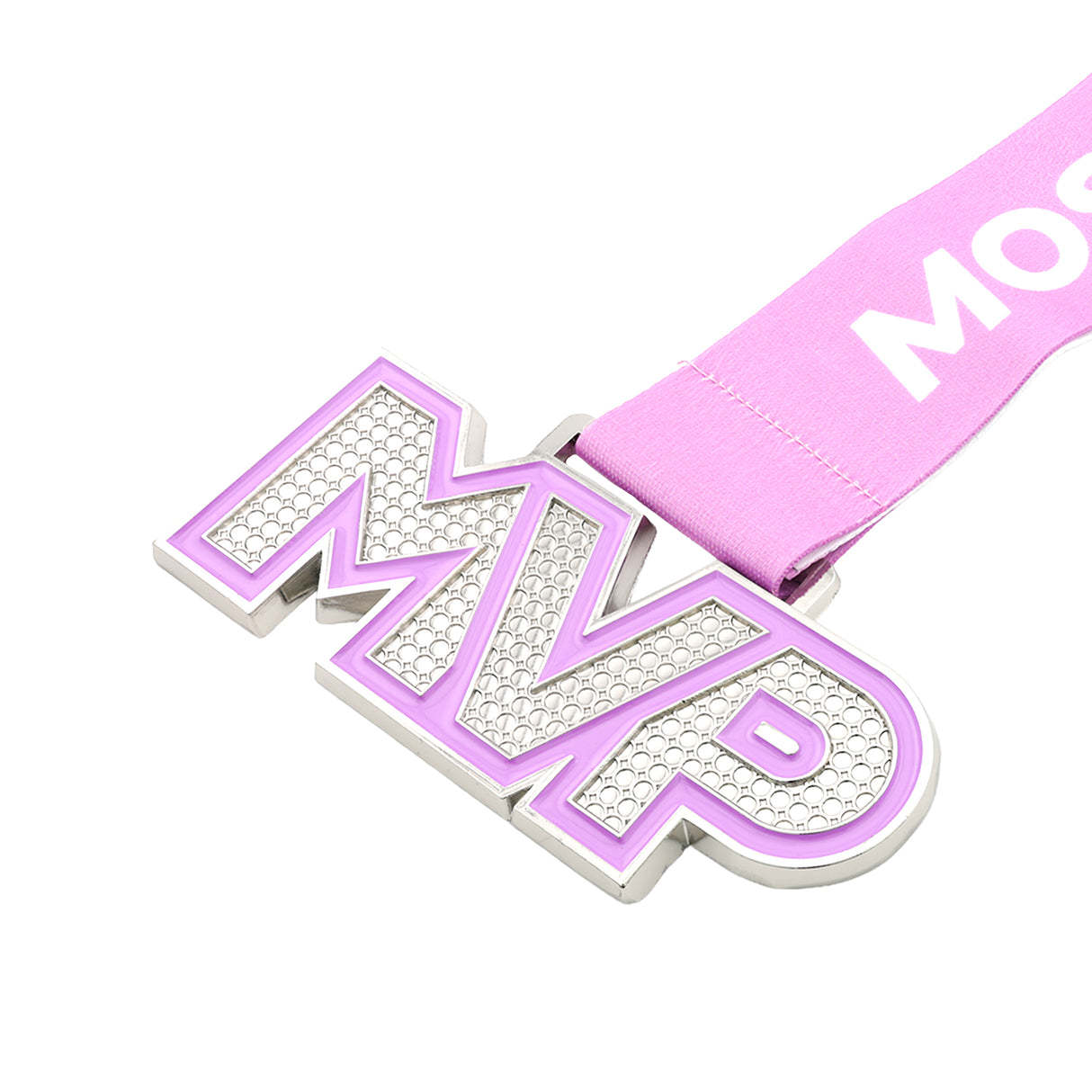 MED25 MVP 4" Medal - Silver&Lilac