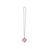 MED2 Ball Bling Medal (Silver/Clear/Red)