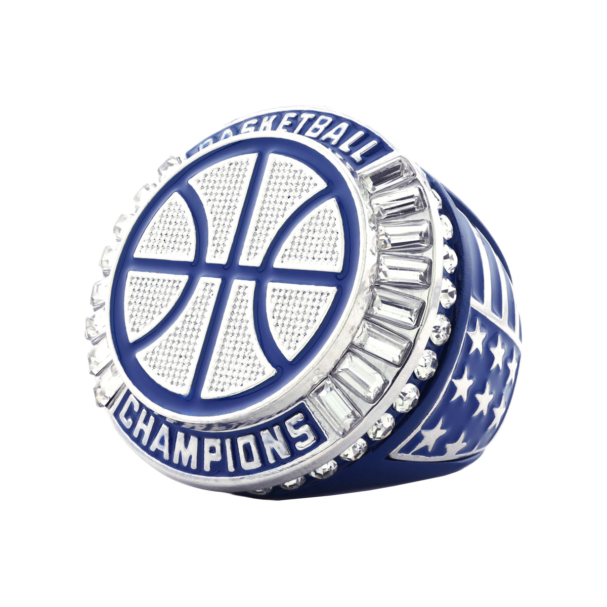 Basketball27A Navy&Platinum Champions Ring