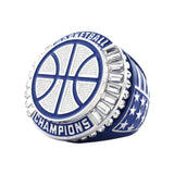 Basketball27A Navy&Platinum Champions Ring