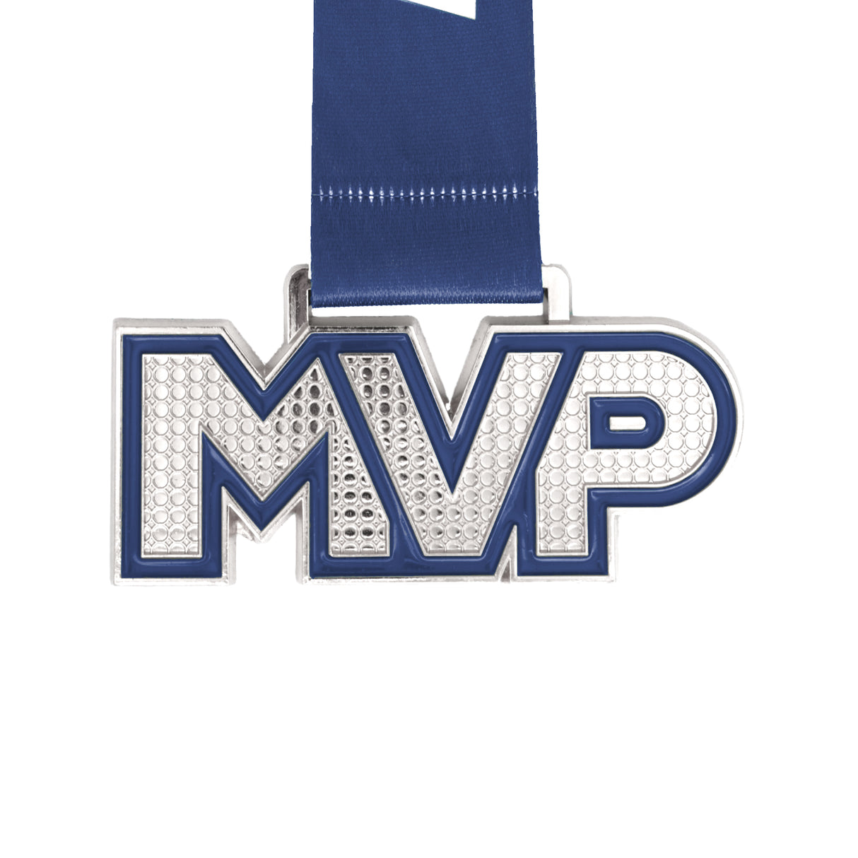 MED25 MVP 4" Medal - Silver/Navy