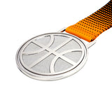 MED27 3'' Silver/Orange&Black Basketball Medal