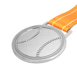 MED27 3'' Silver/Tropic&White Baseball Medal