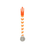 Med26 3.25" Blank Star Medal Silver&Orange