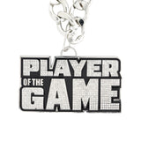 Player Of The Game Stone Chain Silver&Clear