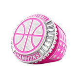 Basketball27A Pink&Platinum Champions Ring