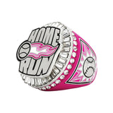 Home Run Pink&Silver Ring