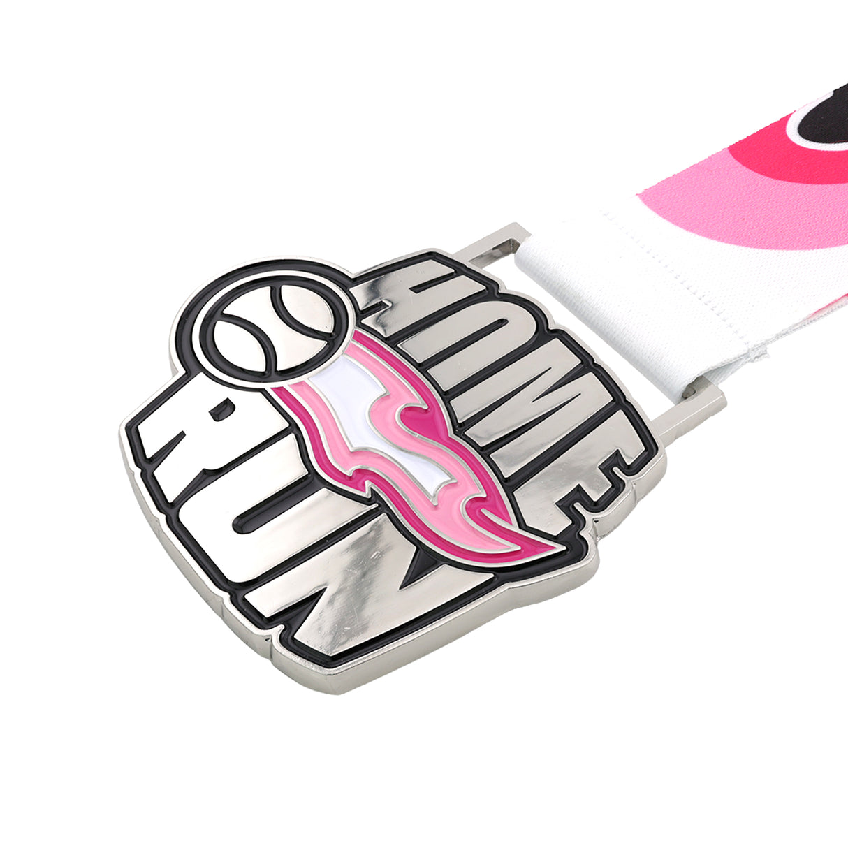 MED27 Home Run Medal Silver&Pink