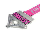 MED26 4'' Softball Silver&Pink Finalist Medal