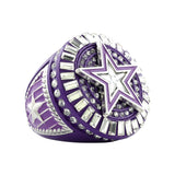 Star26 Silver&Purple Ring