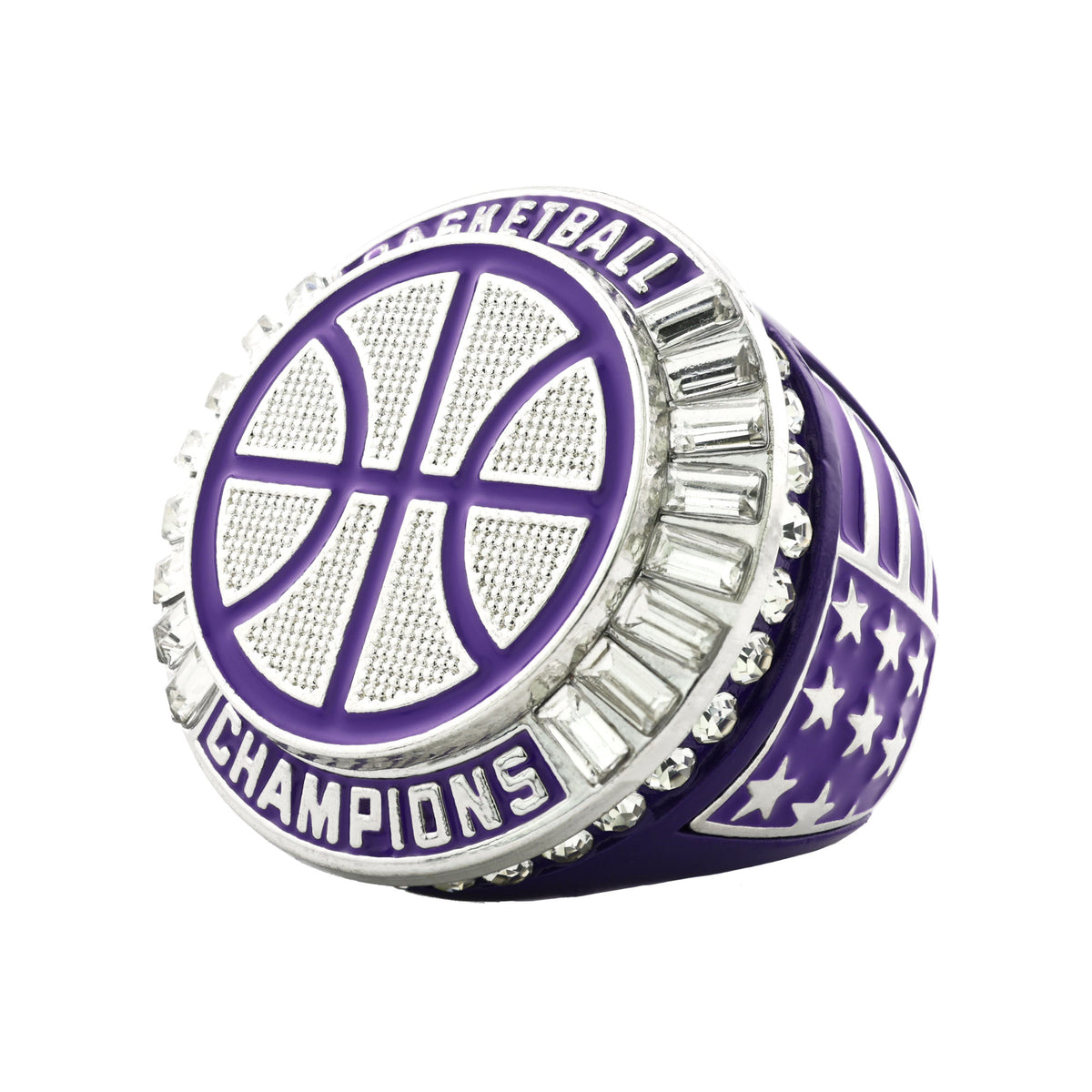Basketball27A Purple&Platinum Champions Ring