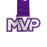MED25 MVP 4" Medal - Silver/Grape