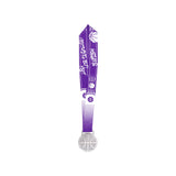 MED27 3'' Silver/Purple&White Basketball Medal