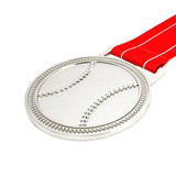 MED27 3'' Silver/Carolina&Red Baseball Medal