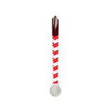 Med26 3.25" Blank Star Medal Silver&Red