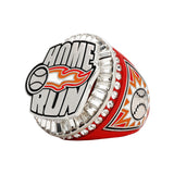 Home Run Red&Silver Ring