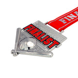 MED26 4'' Softball Silver&Red Finalist Medal