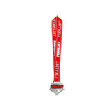 MED26 4'' Softball Silver&Red Finalist Medal