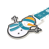 MED26 4" Silver Snowman Medal