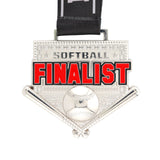 MED26 4'' Softball Silver Finalist Medal