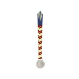 Med26 3.25" Blank Star Medal Silver&Tan/Brown