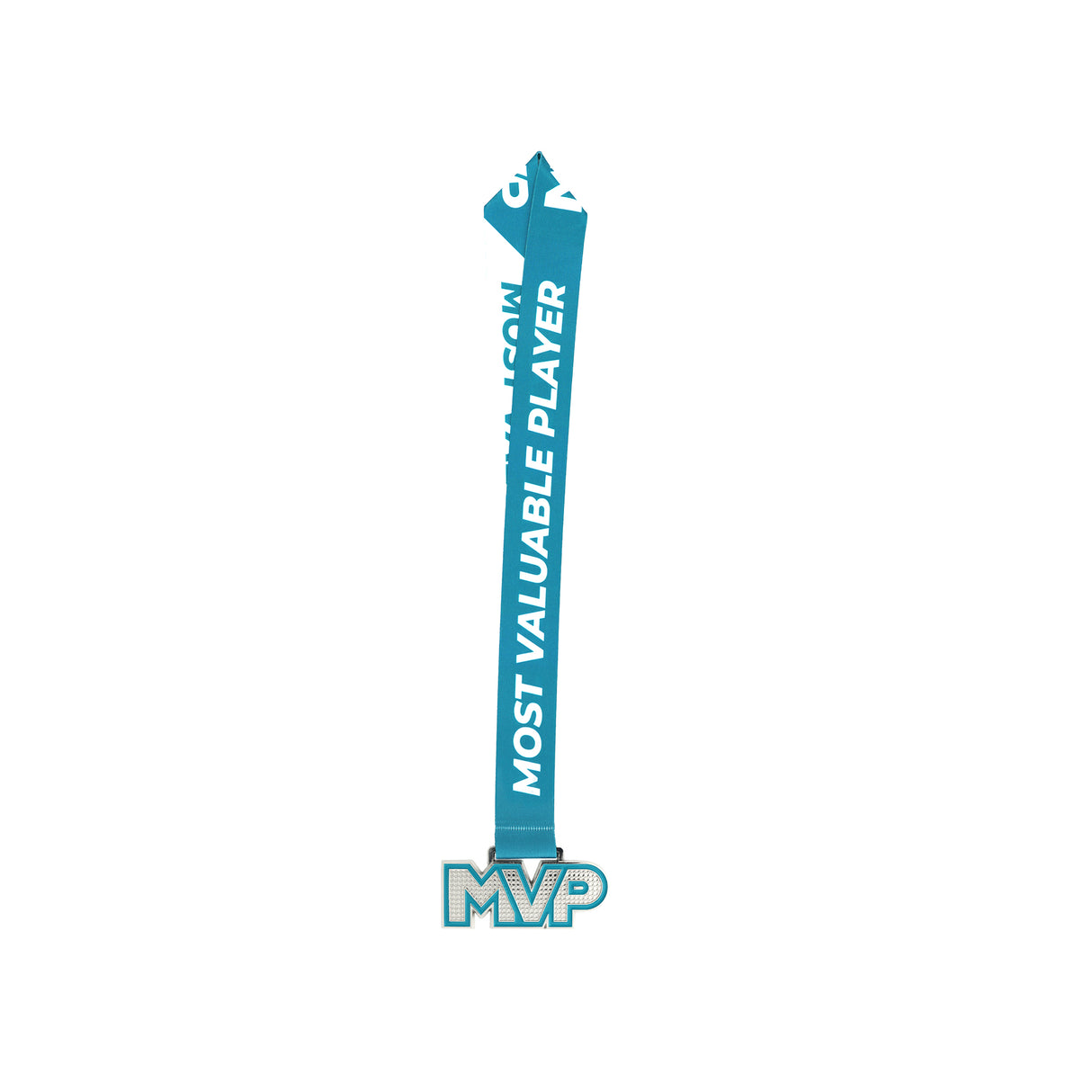 MED25 MVP 4" Medal - Silver&Teal