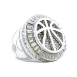 Basketball27B White&Platinum Champions Ring