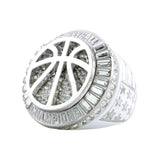 Basketball27B White&Platinum Champions Ring
