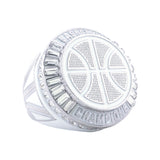Basketball27A White&Platinum Champions Ring