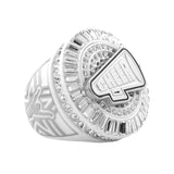 Cheer26 White&Silver 2 All Stones Ring
