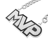 MVP26 Stone Chain White/Silver/Clear