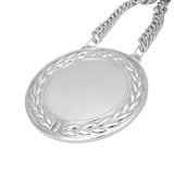 Blank Wreath Chain Silver