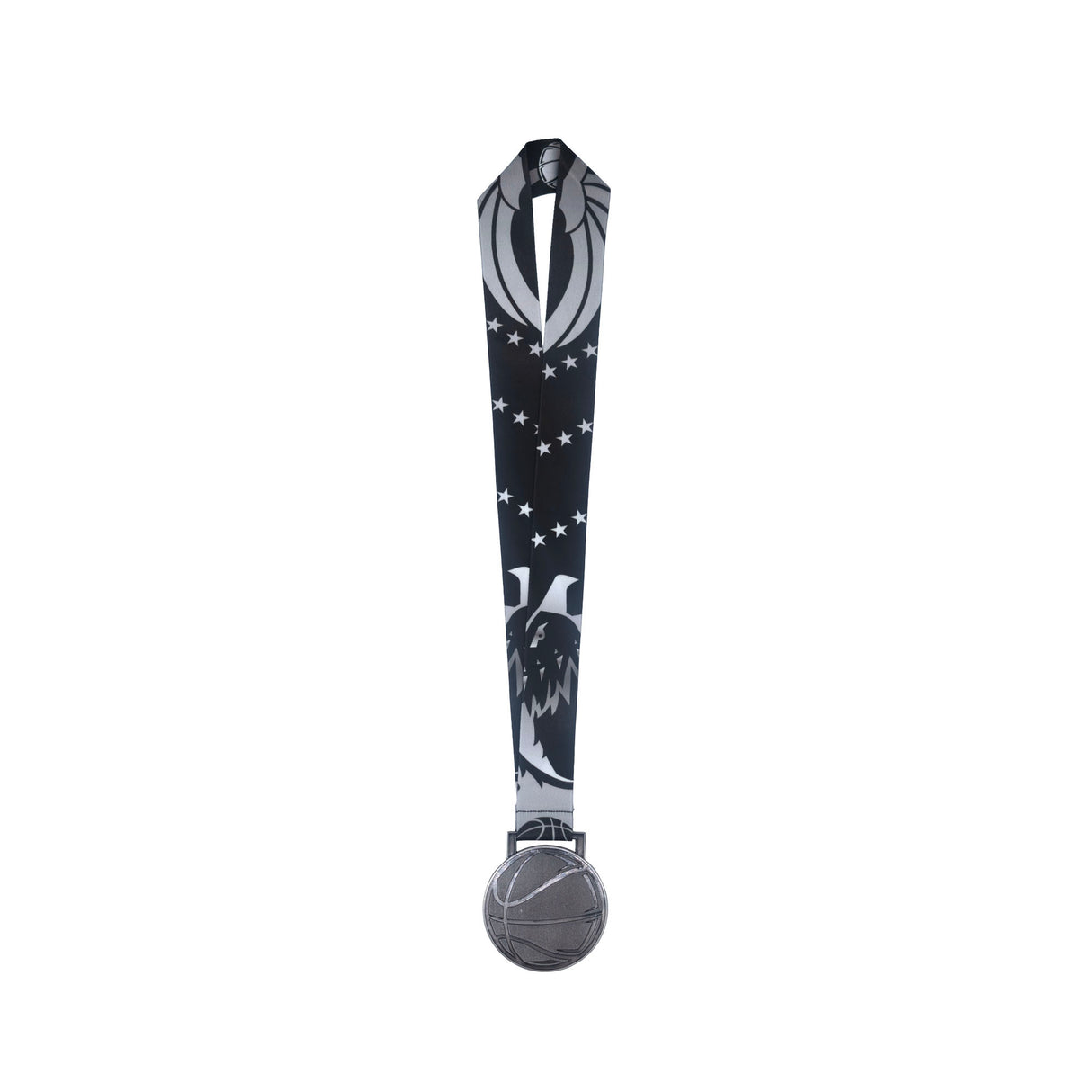 GEN24 3" Basketball Medal - Antique Gunmetal
