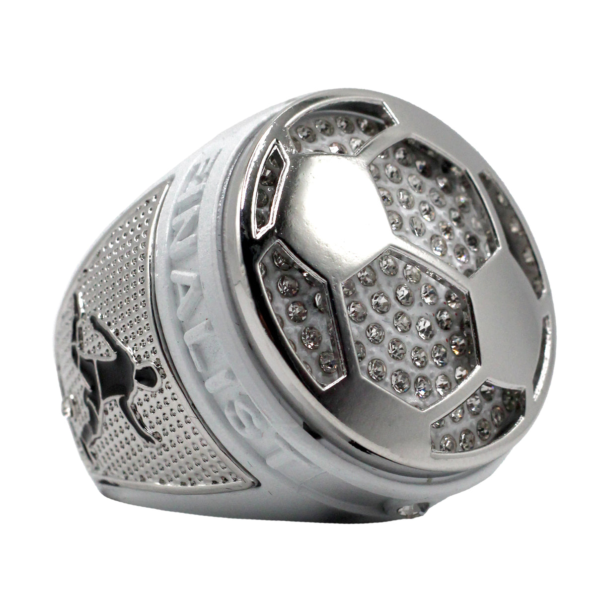 Soccer2 White Finalist Ring