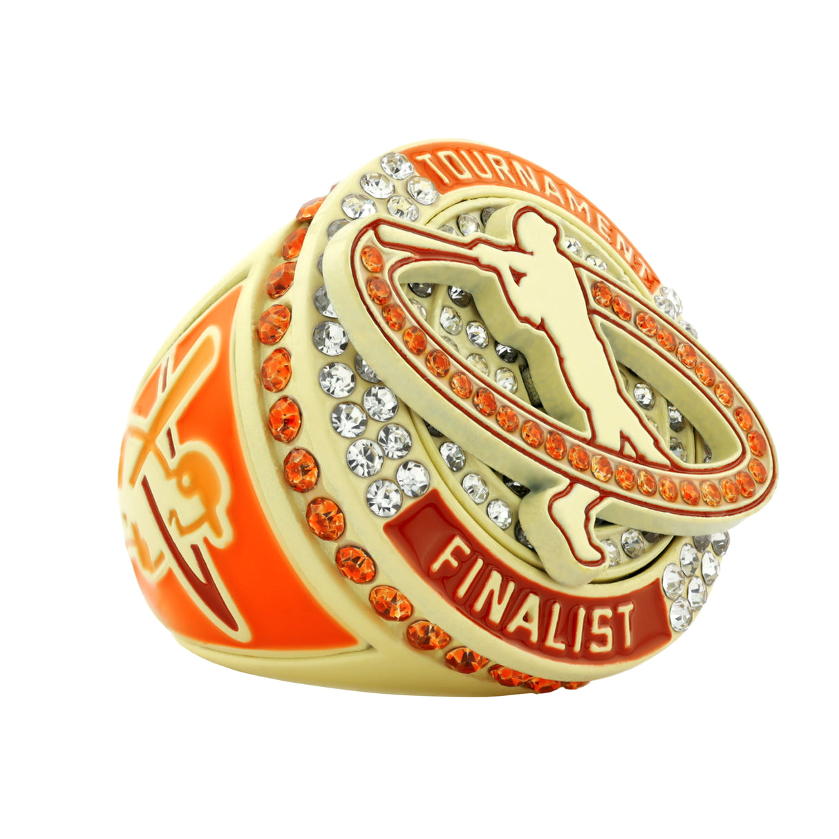 GEN26C Baseball Red&Orange&Tan Tournament Finalist Ring