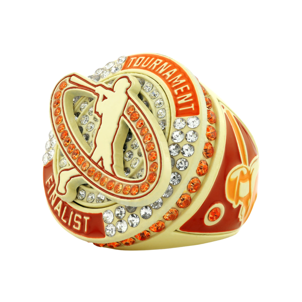 GEN26C Baseball Red&Orange&Tan Tournament Finalist Ring