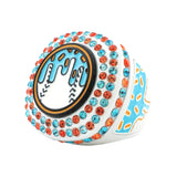 GEN27 Drip Baseball White Tropic All Stones Ring