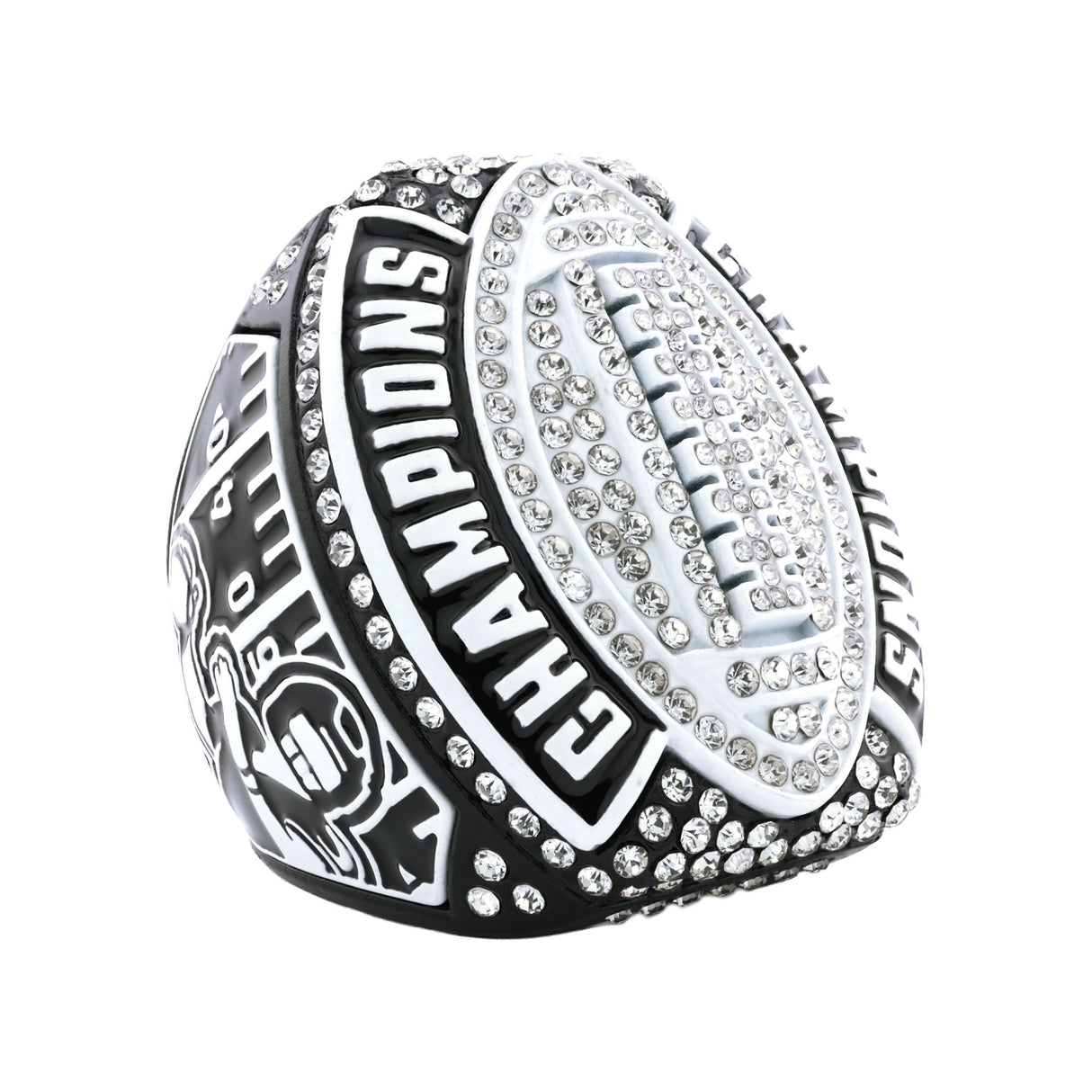 Football26A Black&White Champions Ring