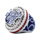 Strikeout 4 Cancer Whiteout Ring